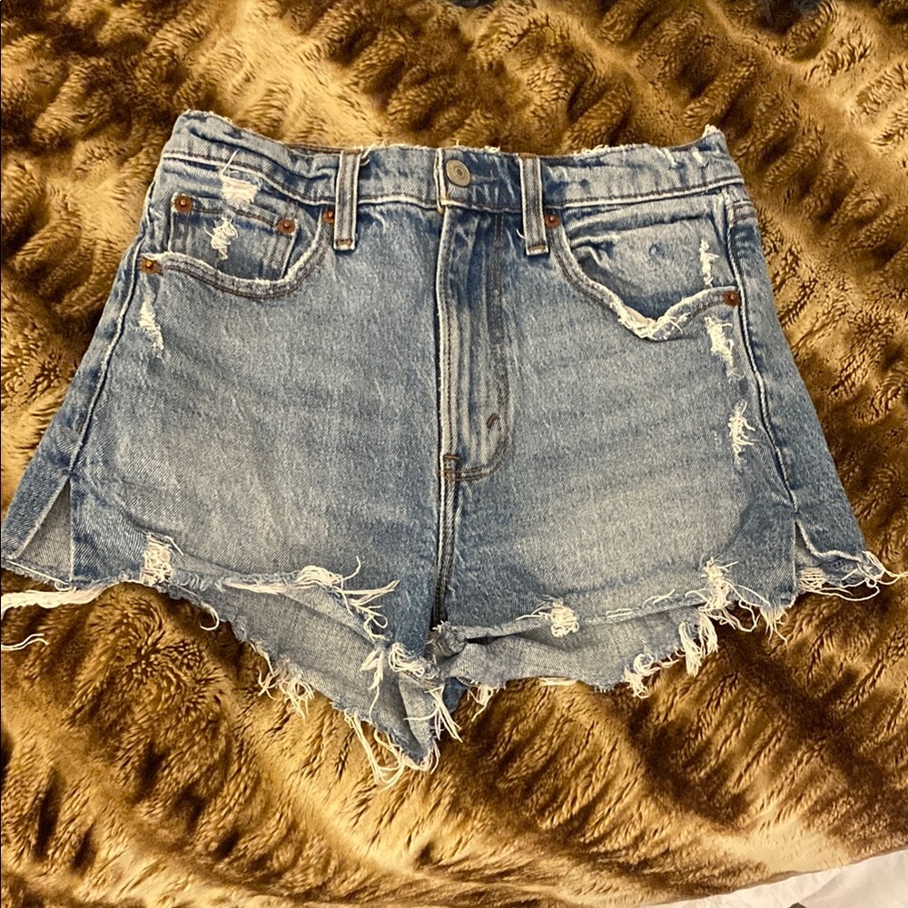 Abercrombie Distressed Denim Shorts